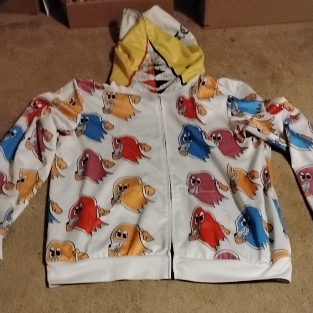 Stolen Arts Style Gangsta Pac-Man Full Zip Multicolor XXL Hoodie